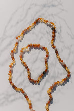 Load image into Gallery viewer, Soleil / Sunstone and Cognac Anklet