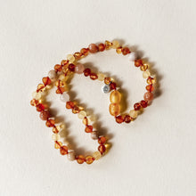 Load image into Gallery viewer, Soleil / Sunstone and Cognac Baby Necklace