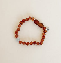 Load image into Gallery viewer, Ocean / Aquamarine and Cognac Bracelet/anklet