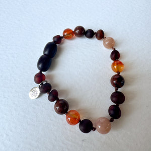 Cherry red anklet