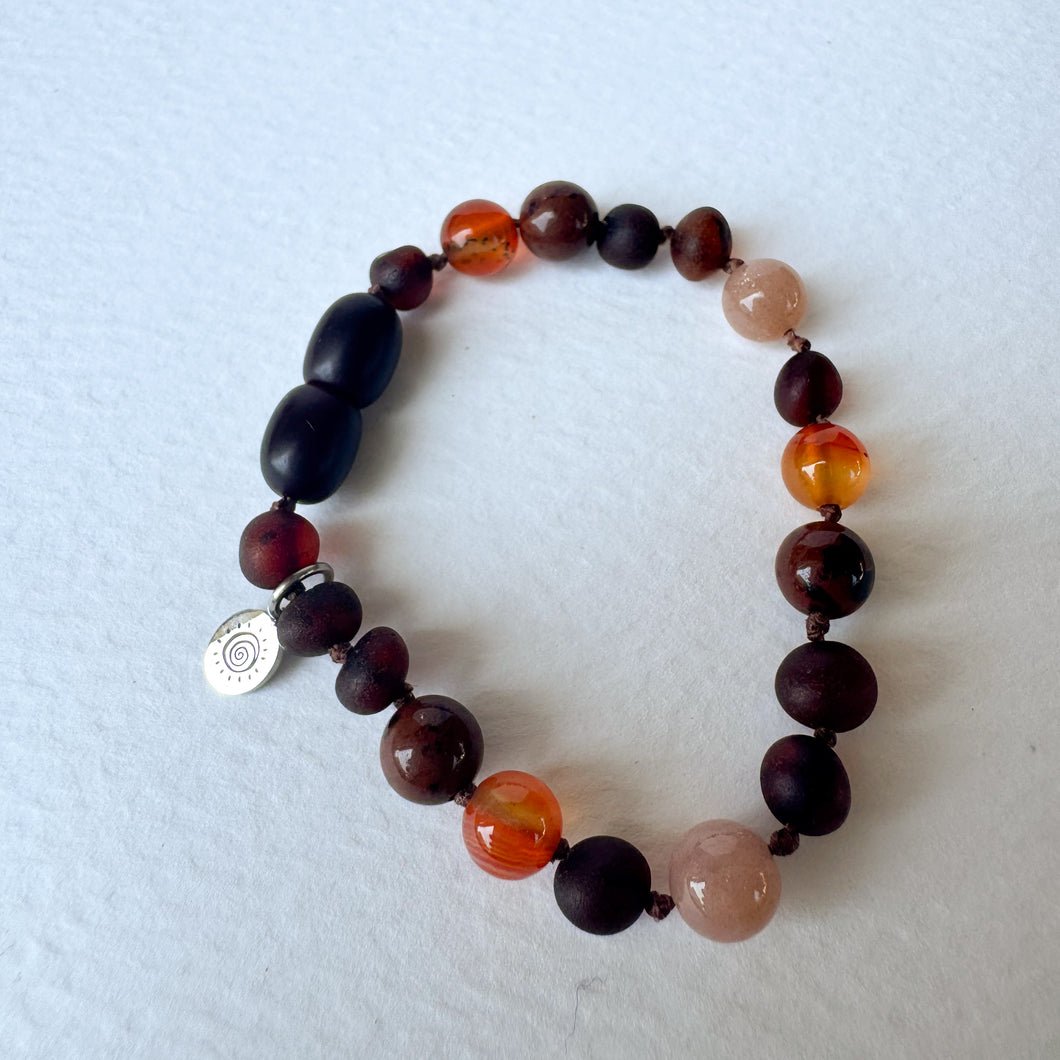 Cherry red anklet
