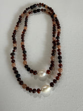 Load image into Gallery viewer, ~ Cherry Amber &amp; Pearl / Sunstone ~
