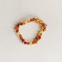 Load image into Gallery viewer, Soleil / Sunstone and Cognac Anklet

